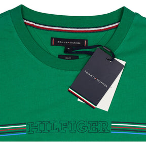 Tommy Hilfiger Green Stripe Chest Tee