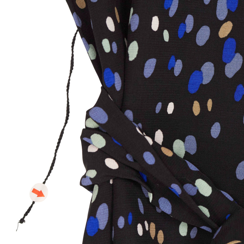 & Other Stories Black Blue Patterned Dress
