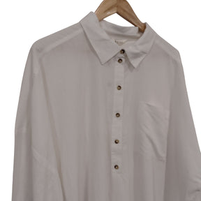 Hush White Skye Beach Shirt Dress