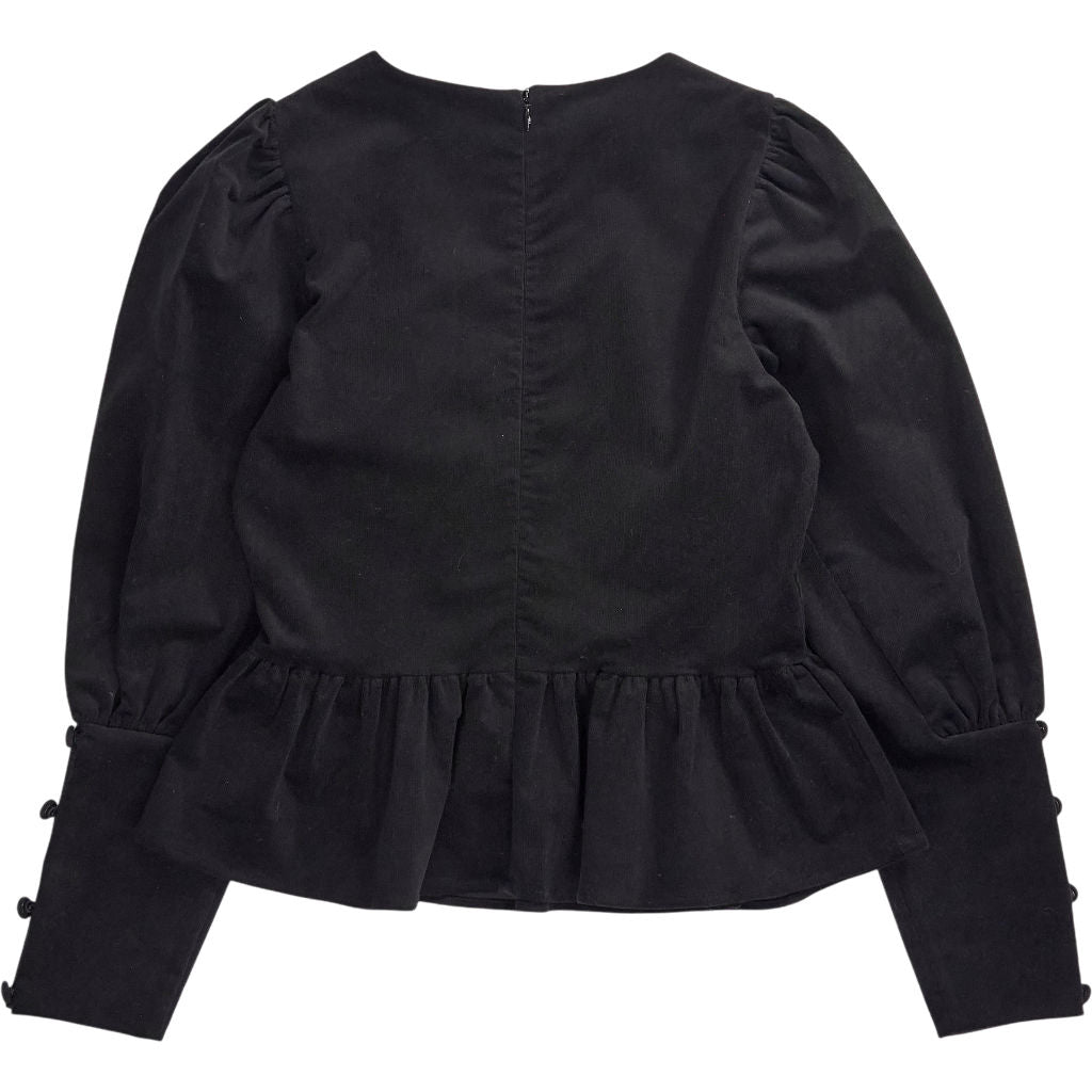 Baukjen Black Adela Peplum Top