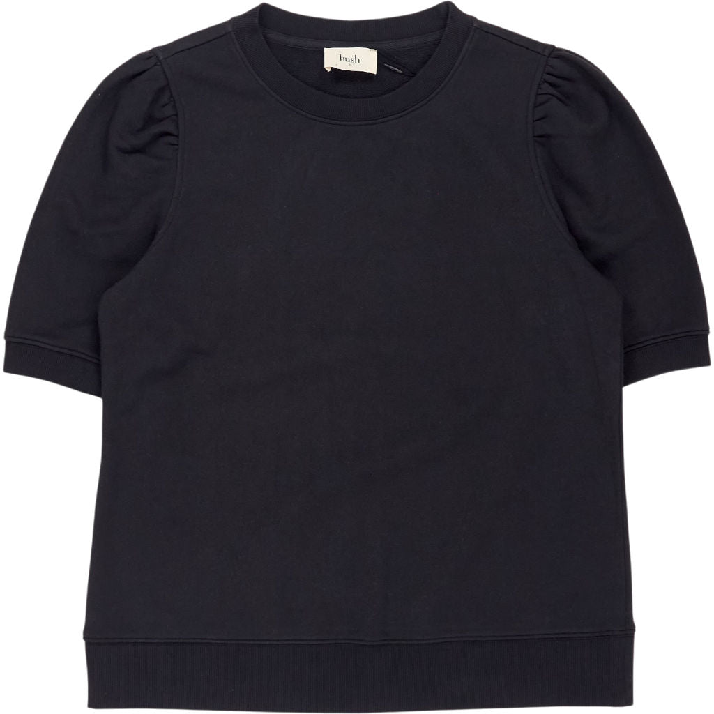 Hush Black Phoebee Puff Sleeve Sweat Top