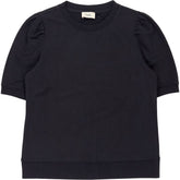 Hush Black Phoebee Puff Sleeve Sweat Top