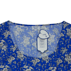 Pink City Prints Blue Floral Carys Dress