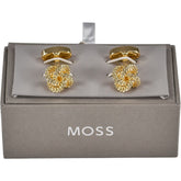 Moss Gold Tone Knot Cufflinks