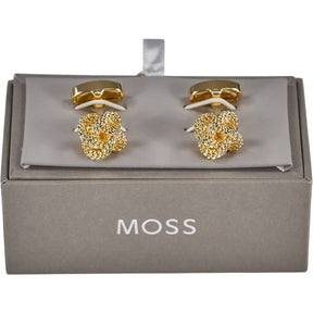 Moss Gold Tone Knot Cufflinks