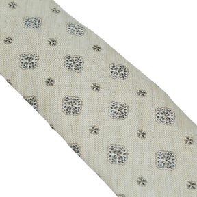 Tessitura Bottinelli x Moss Beige Patterned Tie Bundle x 3