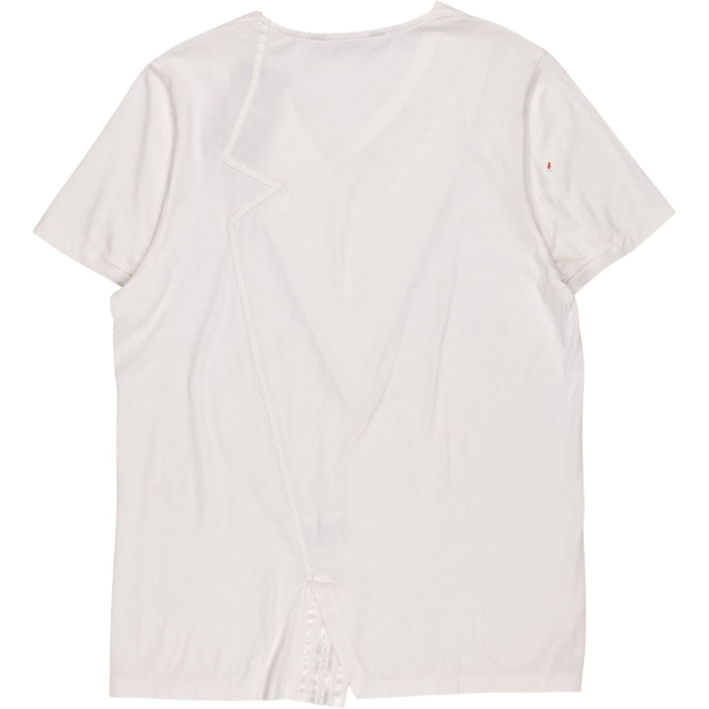 W. Rubens White V Neck Cotton T-Shirt