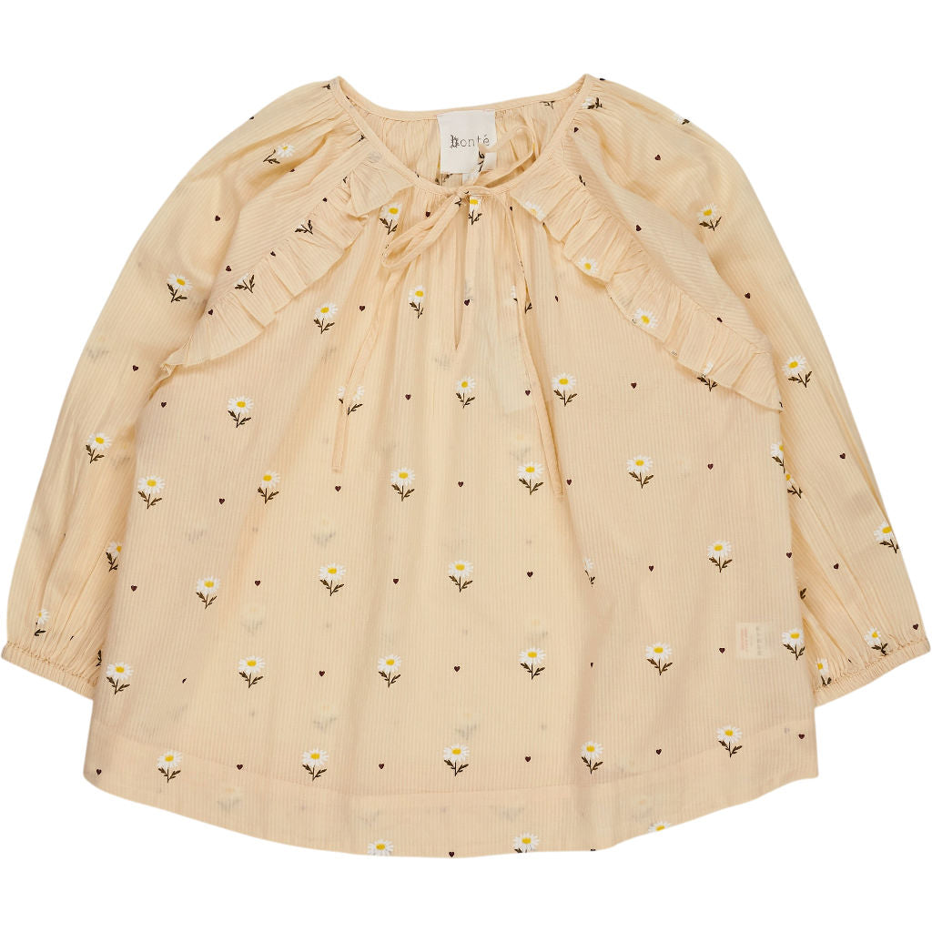 Bonte Peach Floral Florette Top