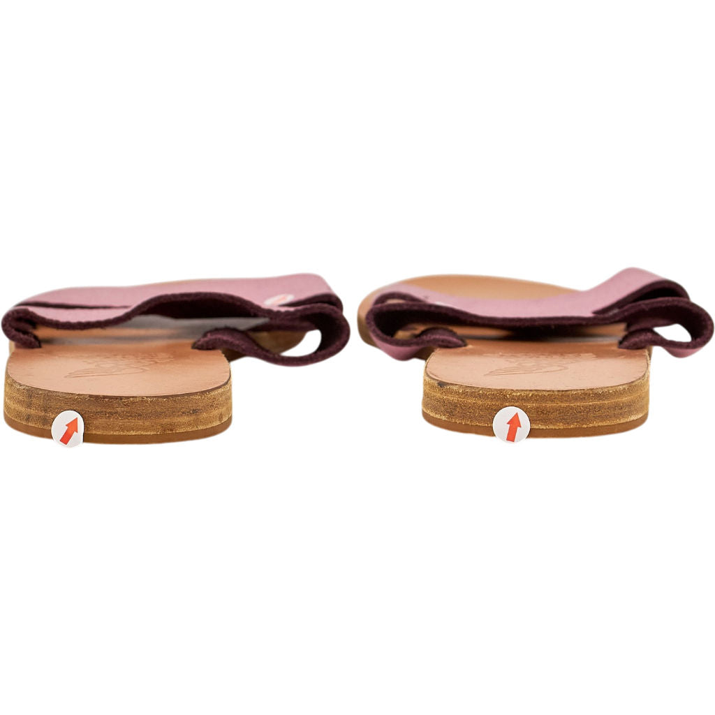 Ancient Greek Sandals Pink Leather Sandals