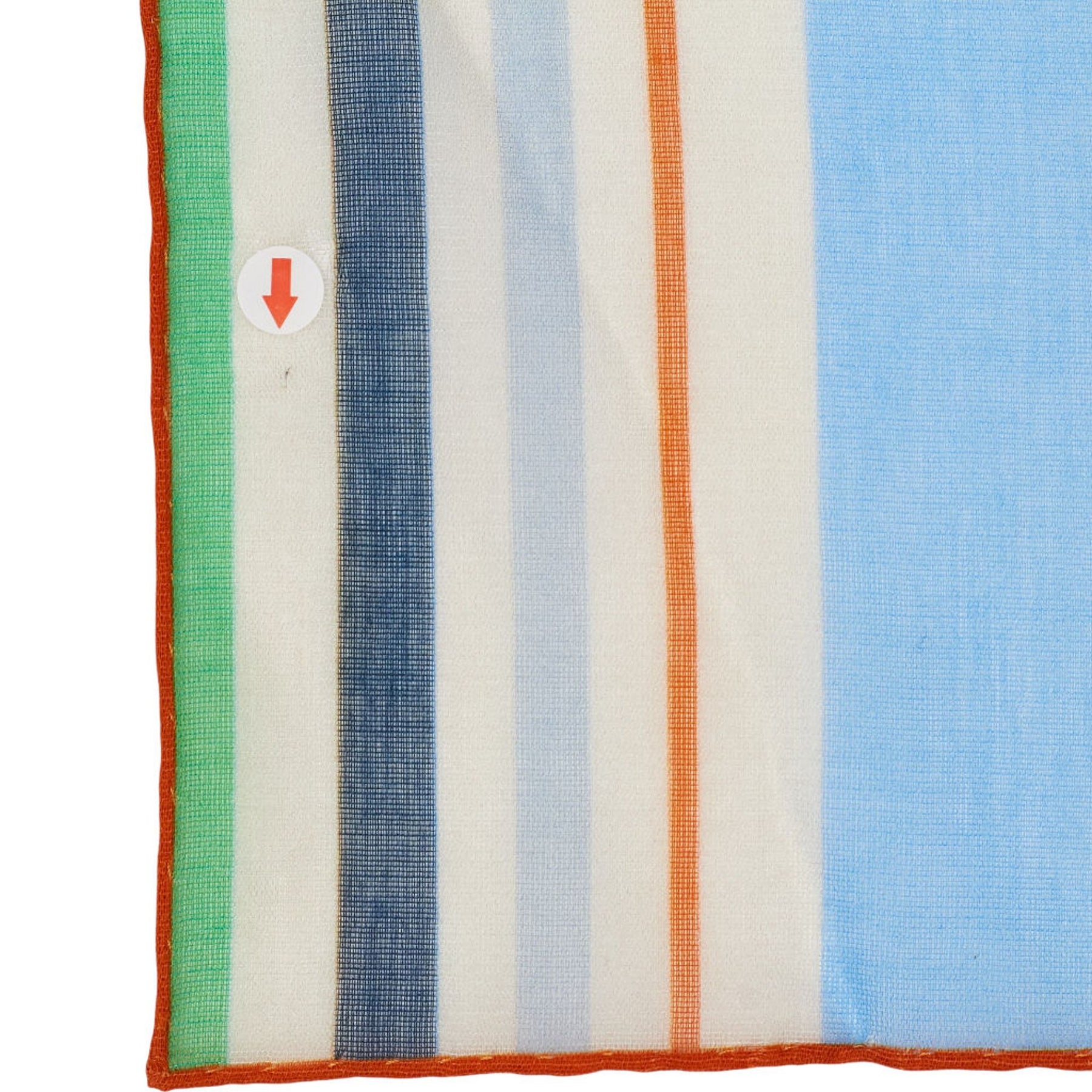 Drake's Multicolour Striped Square