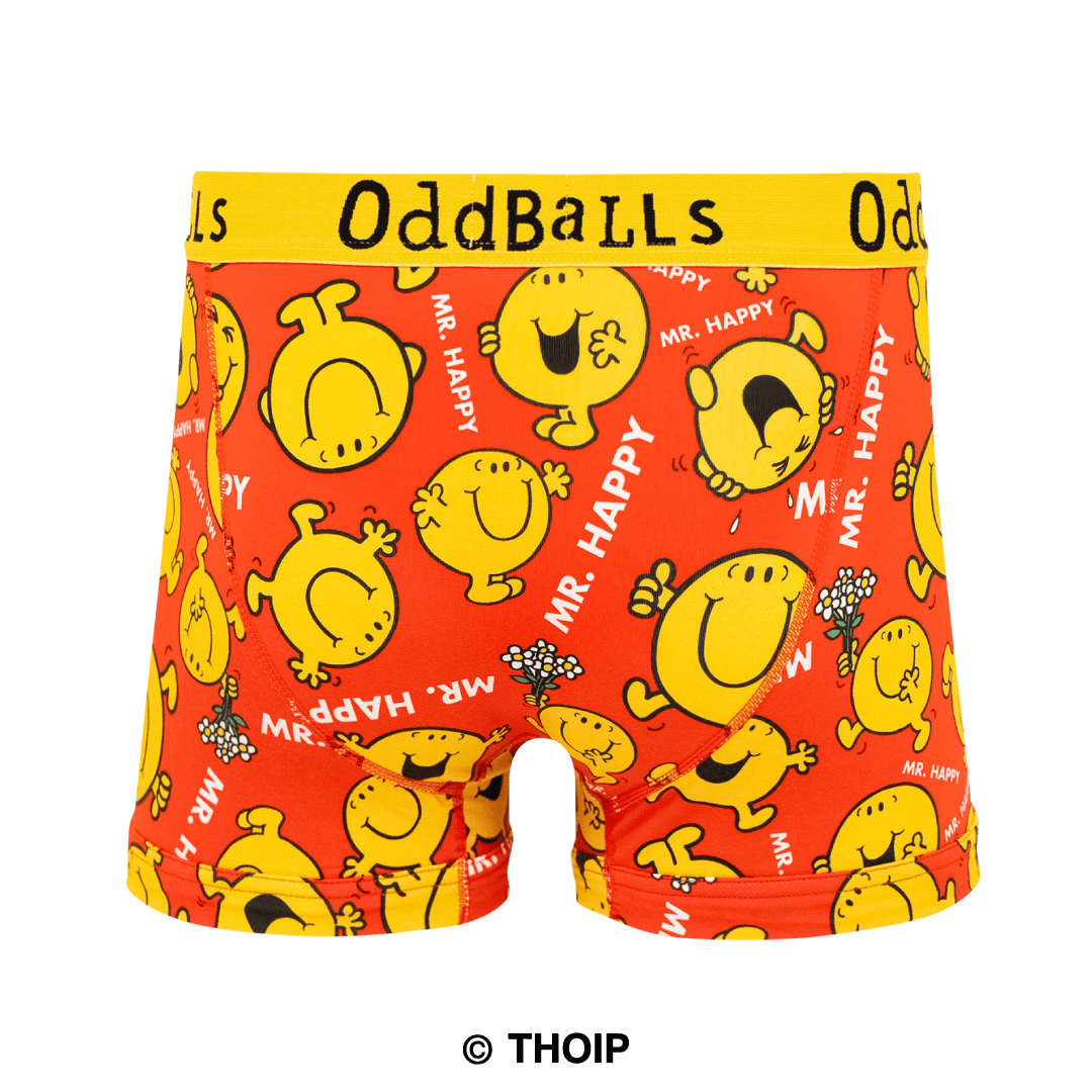 Mr Happy  - Mr Men - Mens Boxer Shorts