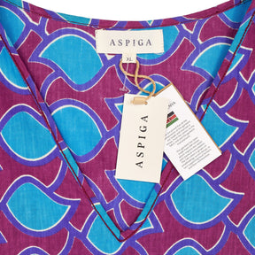 Aspiga Purple Blue Afric Zaidi Dress