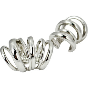 Pull & Bear Karoline Vitto Silver Tone Spiral Ear Cuffs