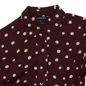 Isabella Oliver Red Polka Dot Midi Dress