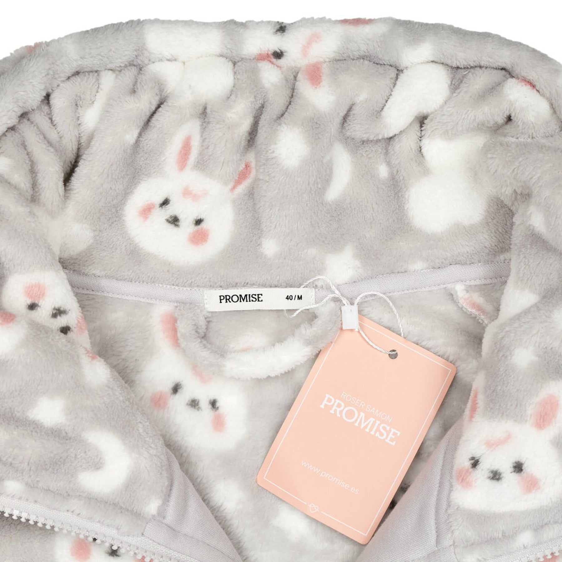 Promise Grey Bunny Fleece Nightgown