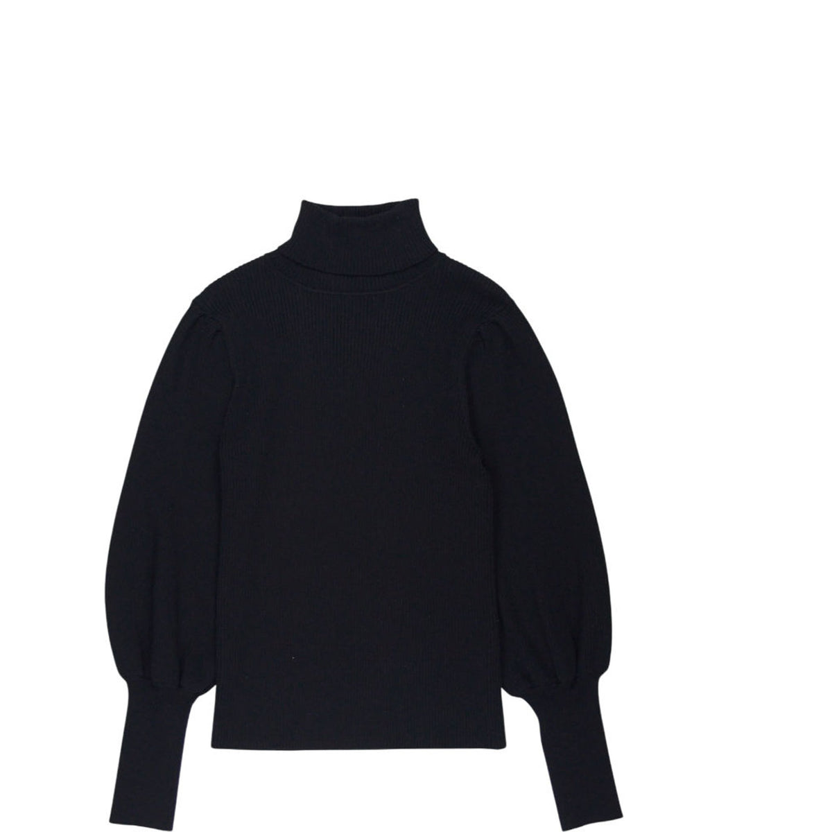 Cefinn Black Merino Wool Knit Top