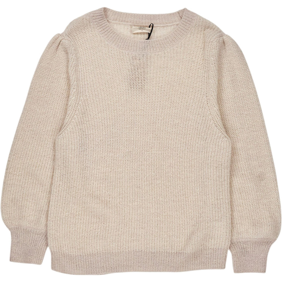 Hush Pebble Marl Ruth Puff Sleeve Jumper