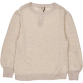 Hush Pebble Marl Ruth Puff Sleeve Jumper