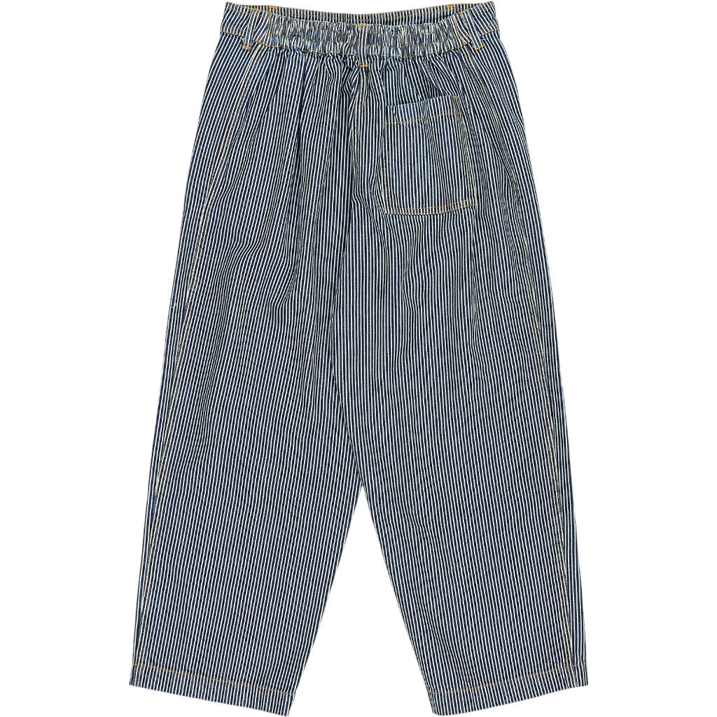 Bonte Navy Ticking Blue Striped Nova Trousers