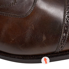 Crockett & Jones Brown Leather Oxford Shoes