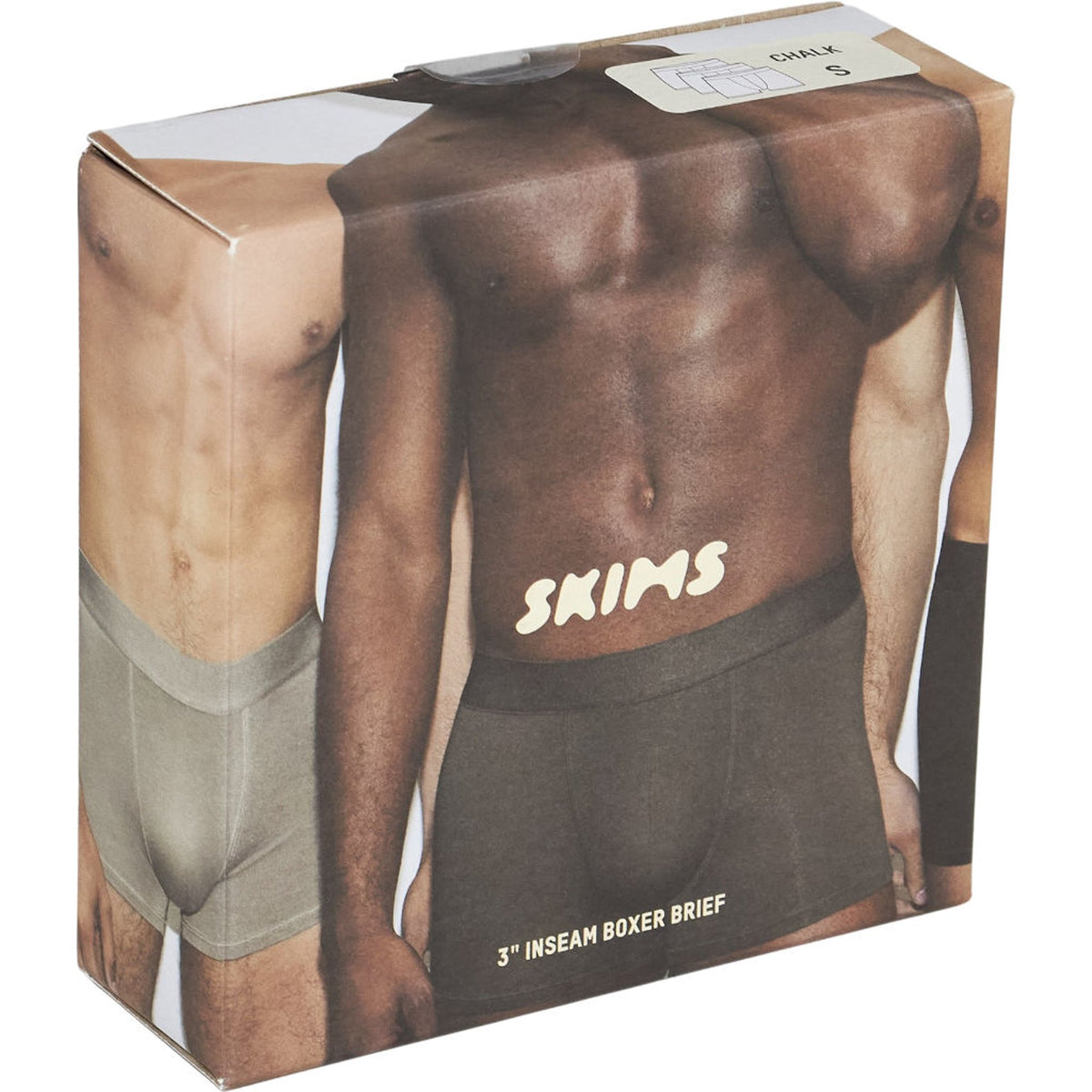 Skims Chalk 3" Inseam Boxer Briefs 3PK