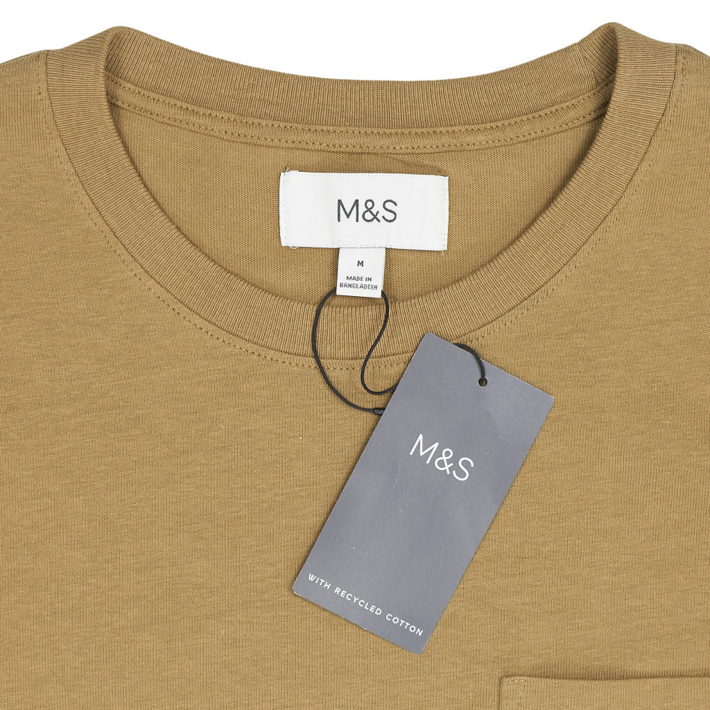 M&S Bronze Cotton T-Shirt