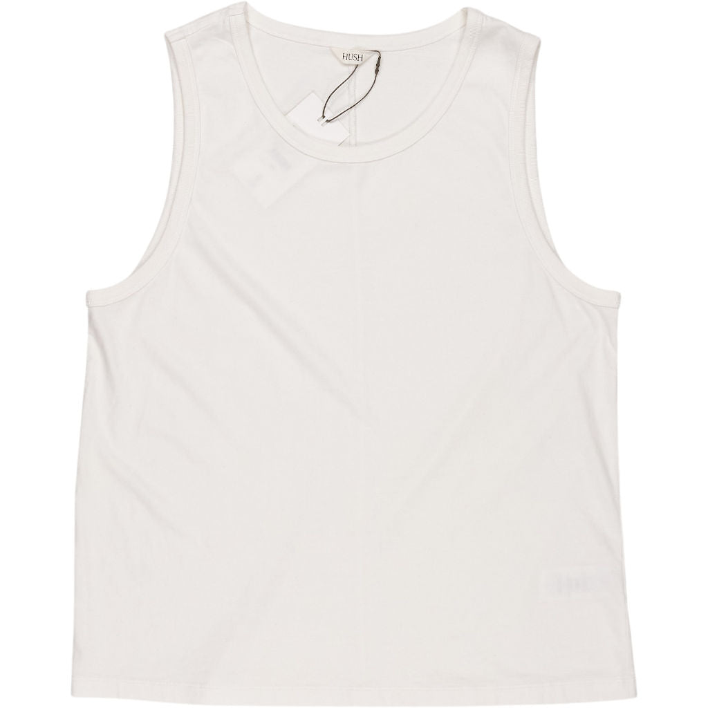 Hush White Carla Relaxed Tank Top