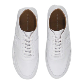 Tommy Hilfiger White Premium Leather Cupsole Shoe