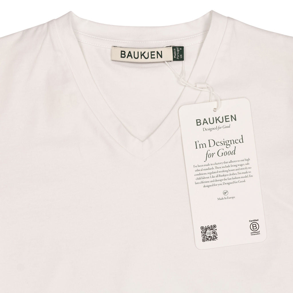 Baukjen White V-Neck Slim Tee