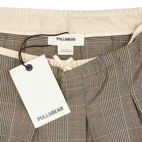 Pull&Bear Check Pleated Skirt