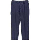 Moss Navy Tailored Fit Trousers