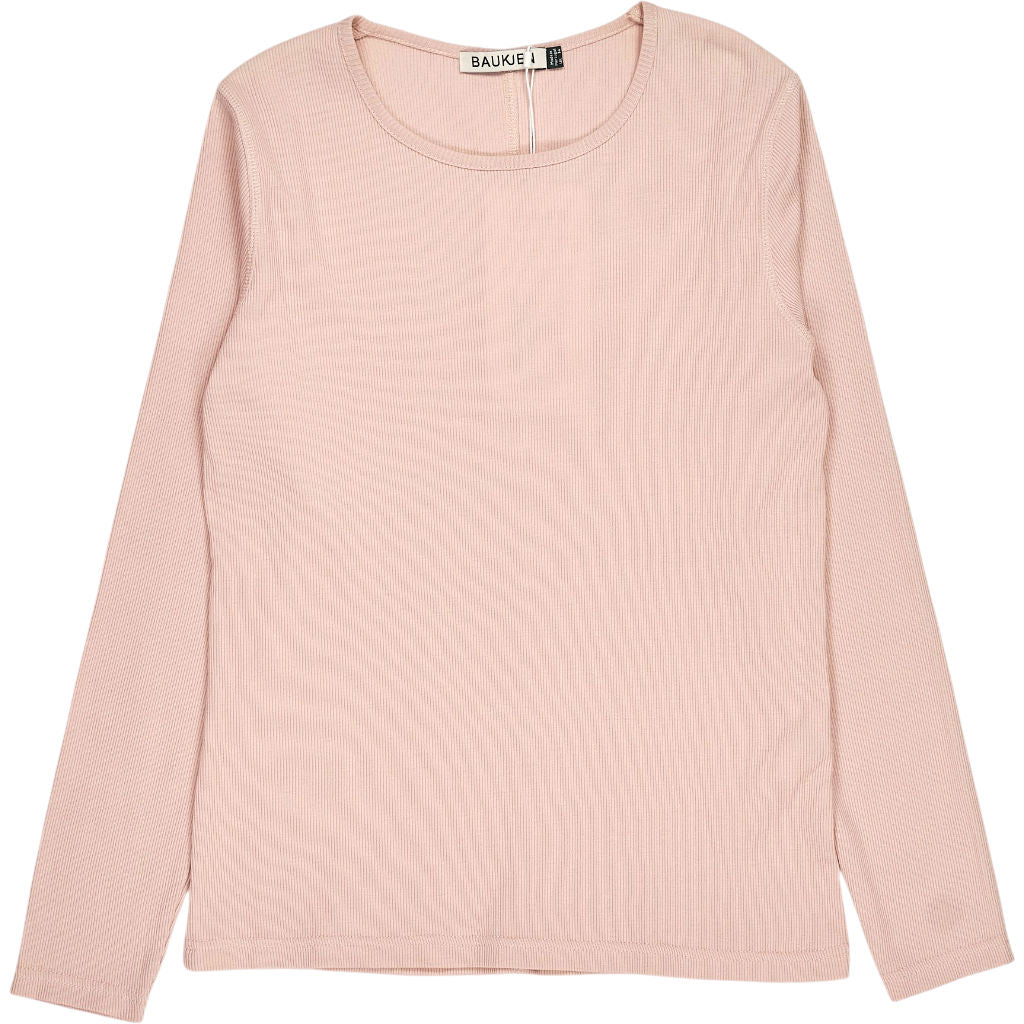 Baukjen Powder Pink Organic Cotton Rib Top