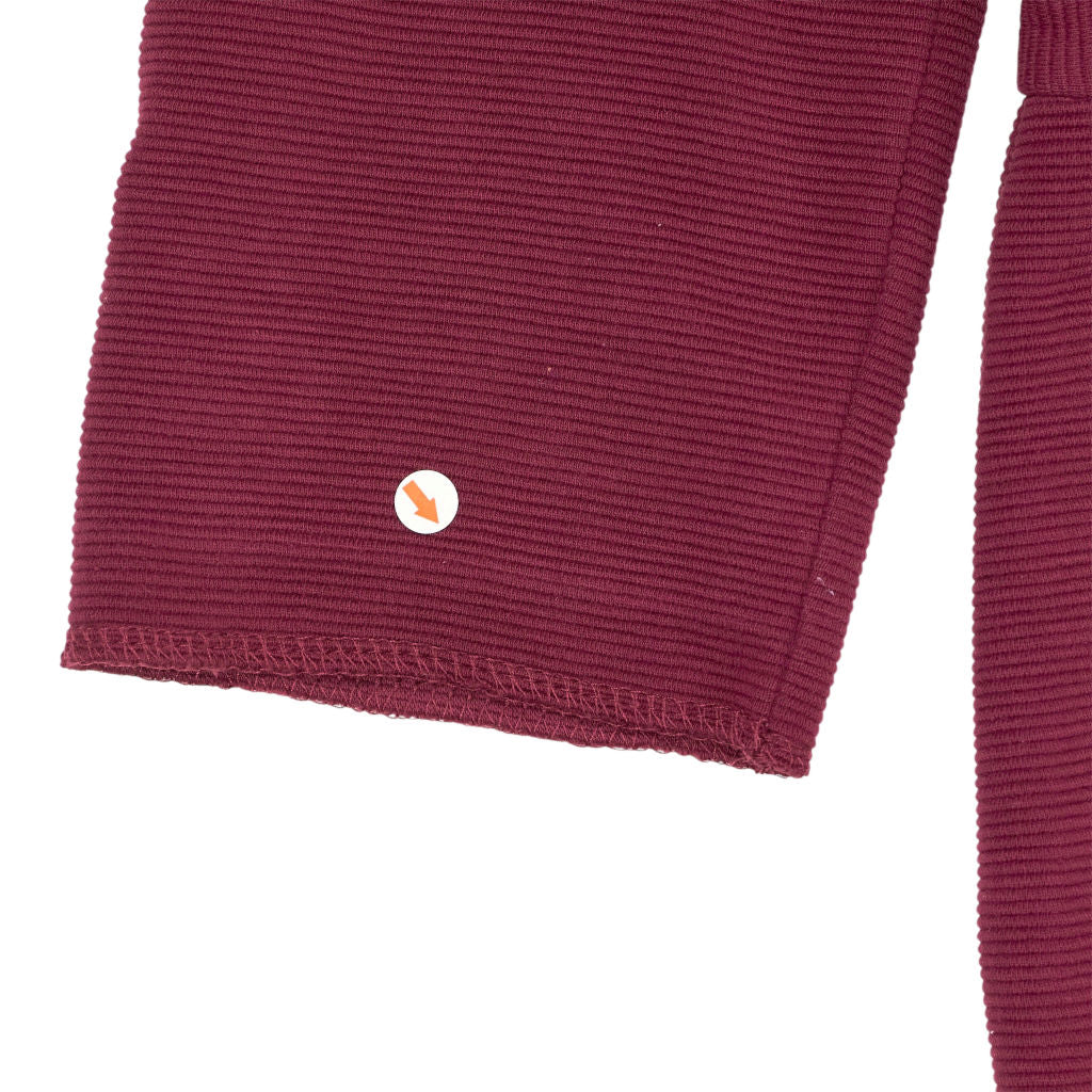 Boden Burgundy Pleated Collar Dress