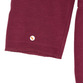 Boden Burgundy Pleated Collar Dress