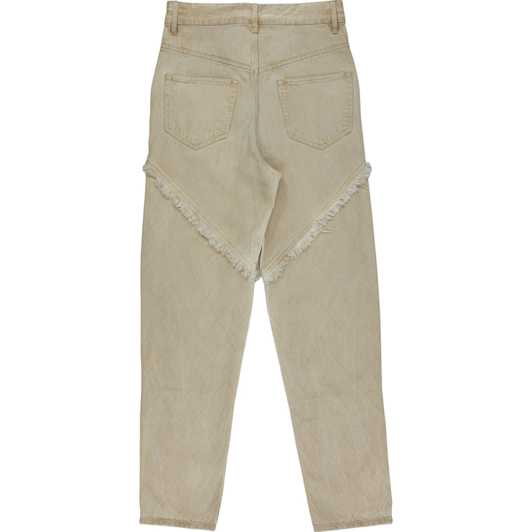 Isabel Marant Cream Quilted Jeans