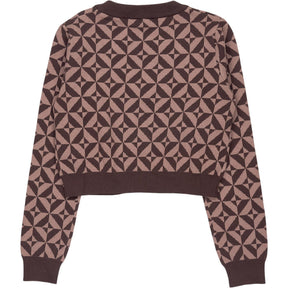 Motel Coffee Brown Radka Geo Knit Jumper