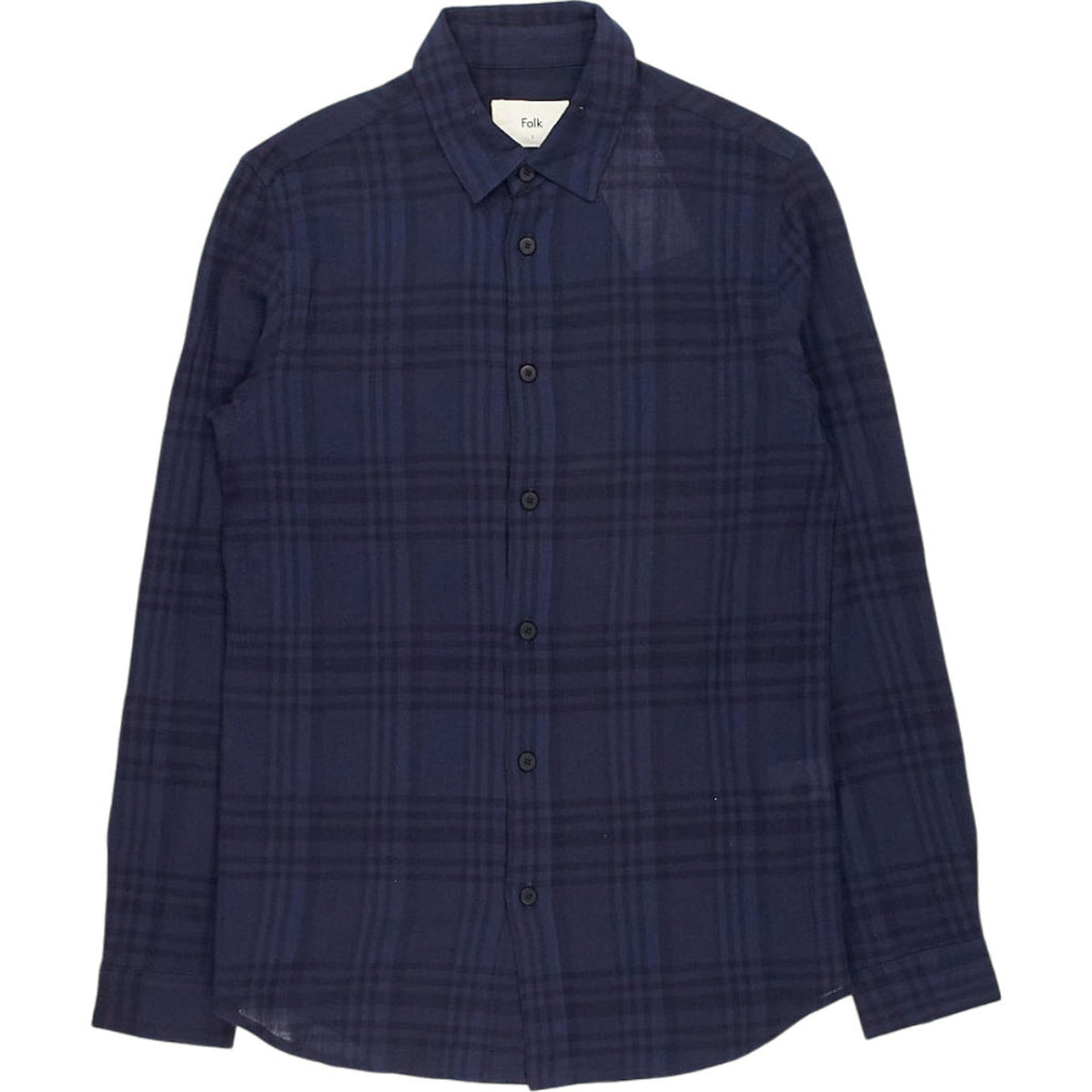 Folk Blue Check Shirt