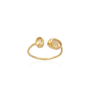 Eka Citrine Gemstone Ring