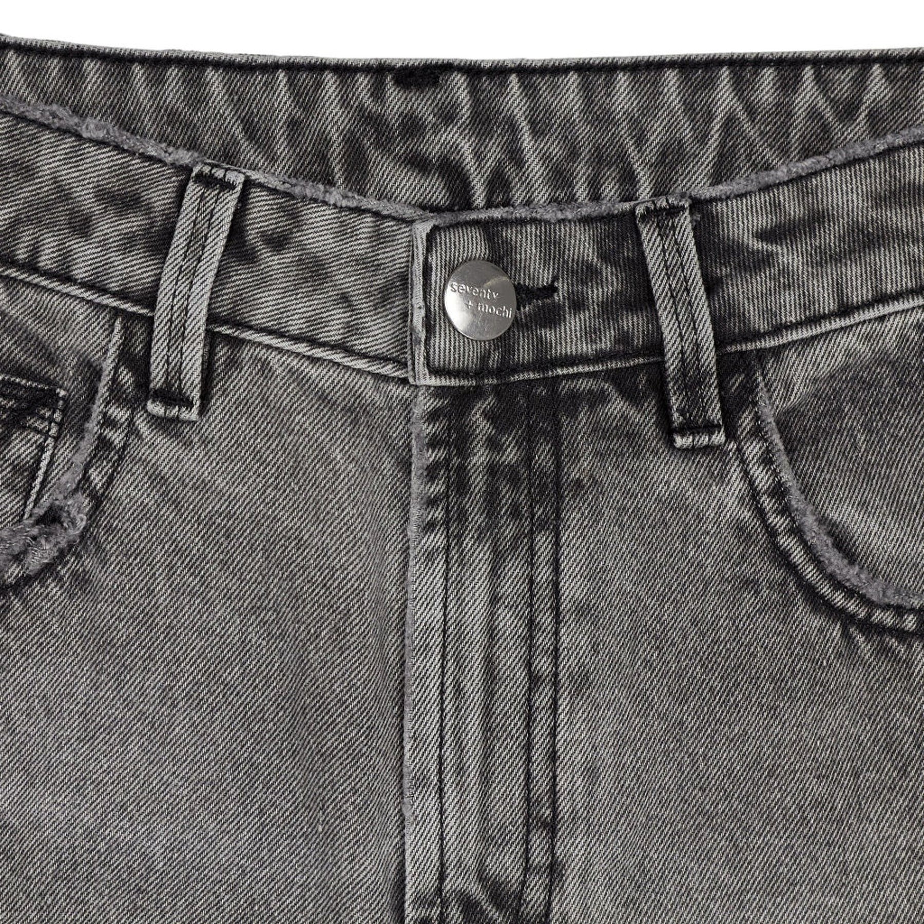 seventy + mochi Grey Wide Leg Jeans