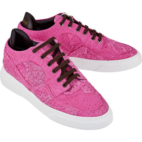By Walid Hot Pink Lace Up Trainers