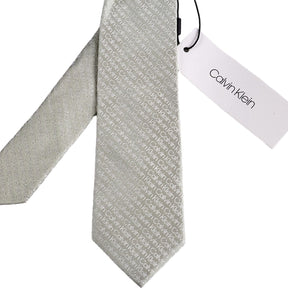 Calvin Klein Grey Logo Tie