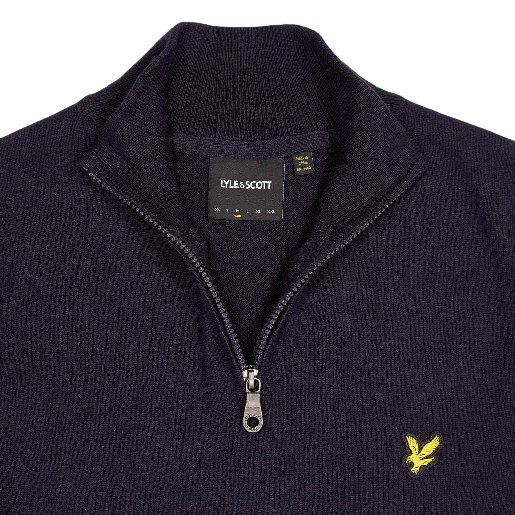Lyle & Scott Navy Half Zip Jumper