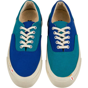 YMC Multi Blue Canvas Trainers