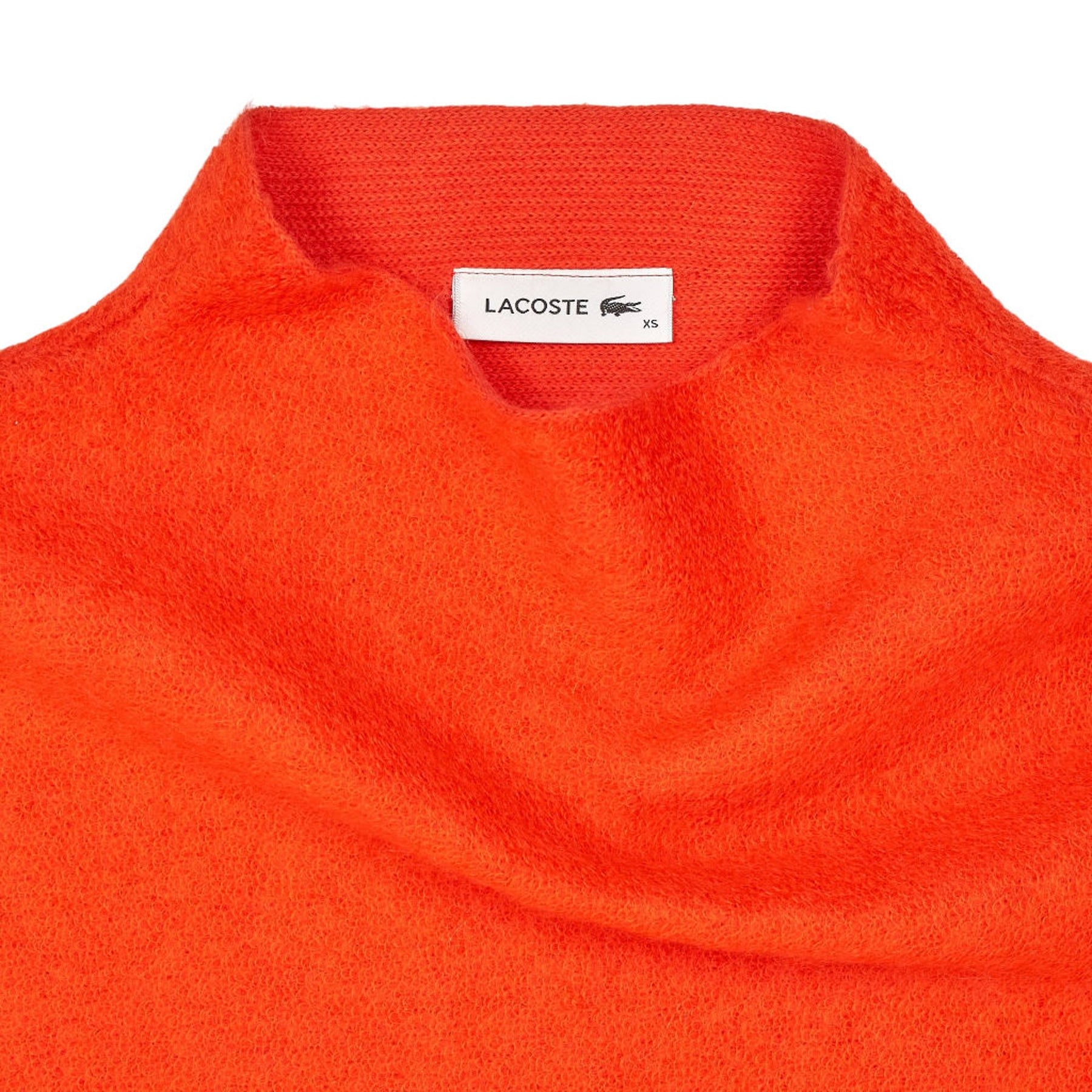 Lacoste Orange Mock Neck Jumper