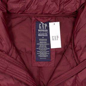 GAP Burgundy Recycled Puffer Jacket