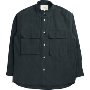 Studio Nicholson Dark Fir Herringbone Shirt