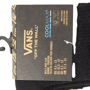 Vans Black CoolMax Performance Socks