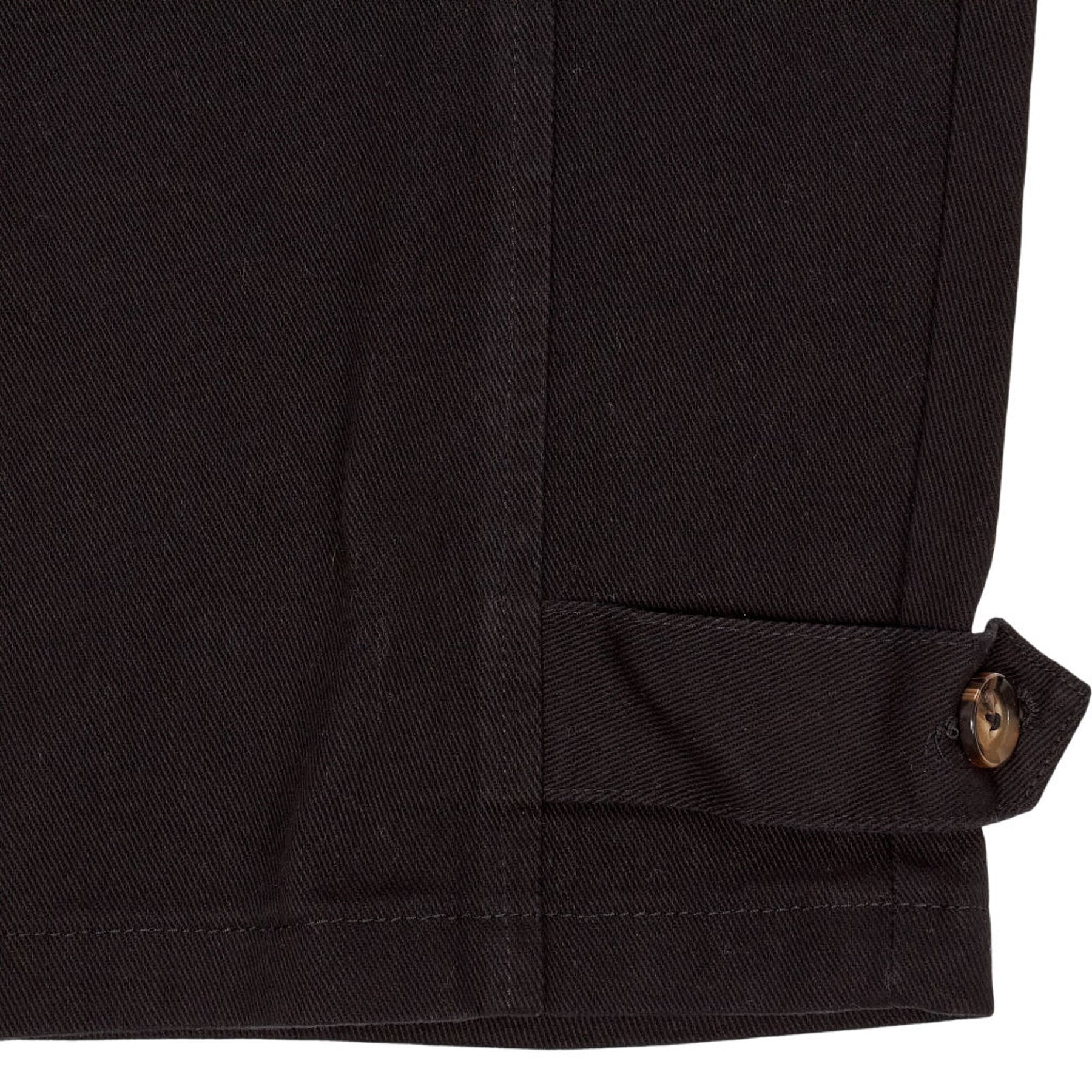 Wyse Black Cotton Trousers