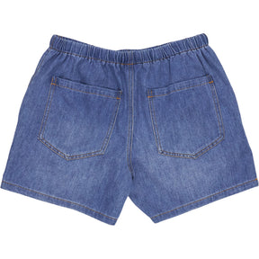 Hush Blue Denim Drawstring Shorts