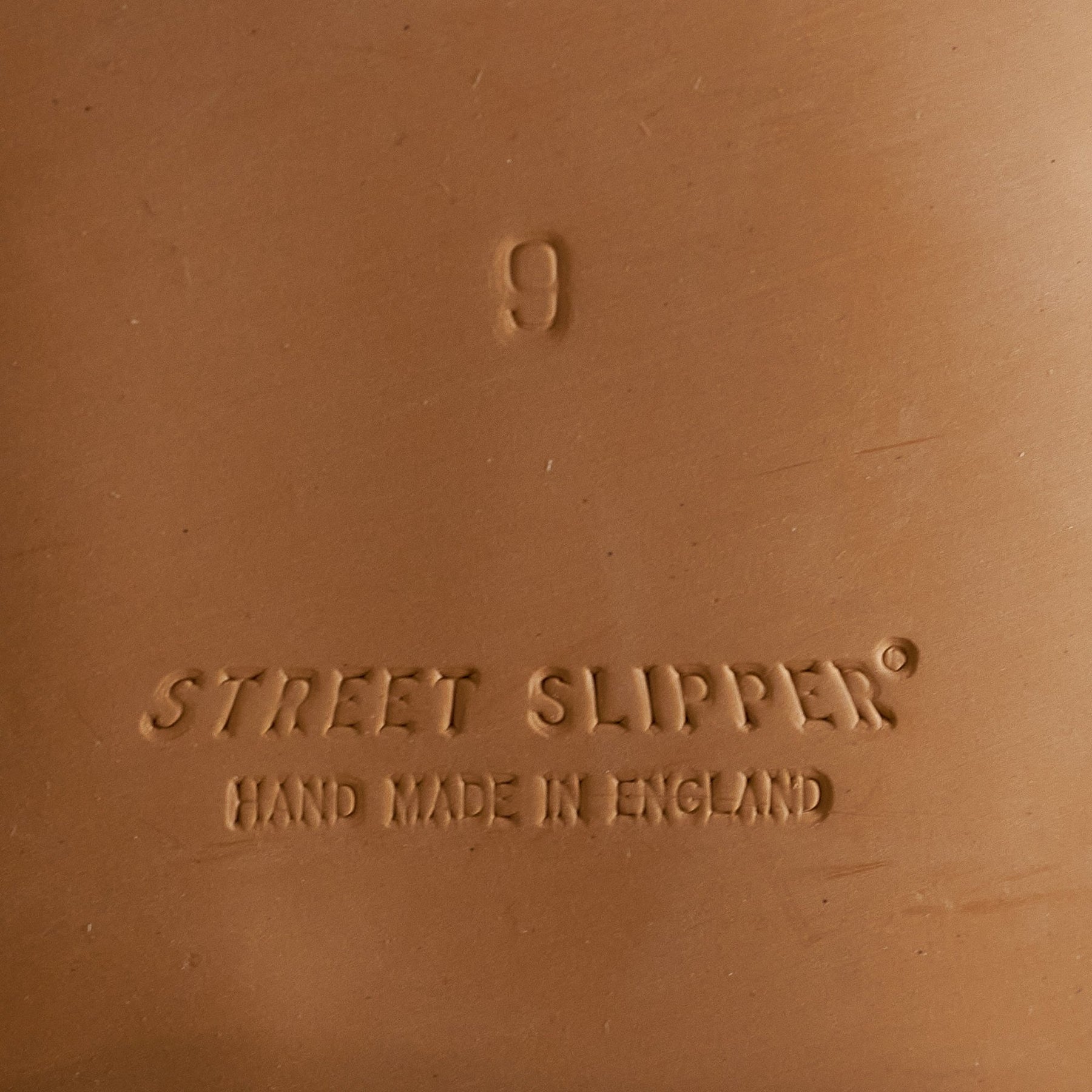 Bowhill & Elliott Beige Leather Street Slippers